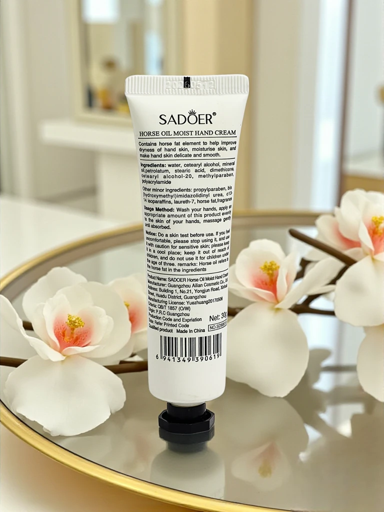Sadoer Krema za Roke s Konjskim Oljem - Izjemno Vlažilna
