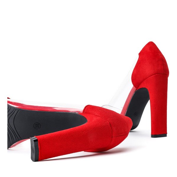 Červené pumpy na sloupu Marcelina - Obuv 1