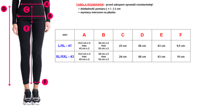 Klasické čierne dámske legíny - Oblečenie