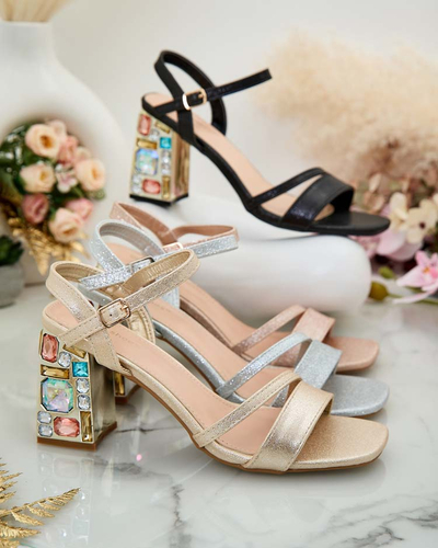 Royalfashion Dámske sandále Solepte Crystal Post
