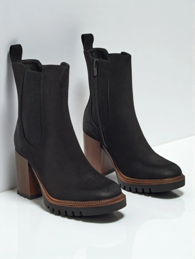 Ženski gležnjarji iz eko semiša s peto Soreya