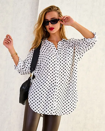 Royalfashion Dámska košeľa s potlačou