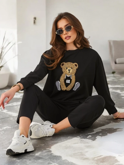 Royalfashion dámsky viskózový set s medveďom