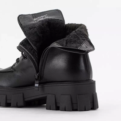 OUTLET Čierne dámske kabelky na plochých podpätkoch Sinila - Obuv