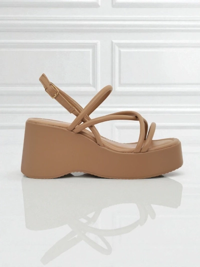 Royalfashion Ženski sandali s polno peto Skyline Straps