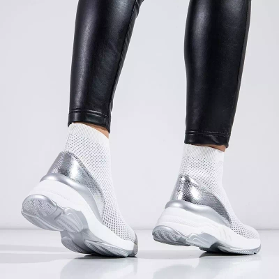 OUTLET Biela vysoká športová obuv značky Lupin - Footwear