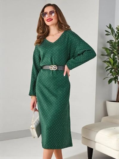 Royalfashion Dámske sveterové šaty