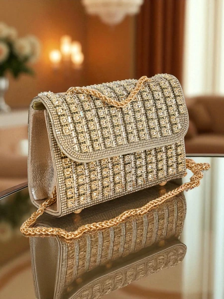 Royalfashion Ženska torbica s cirkoni Elira Dusk