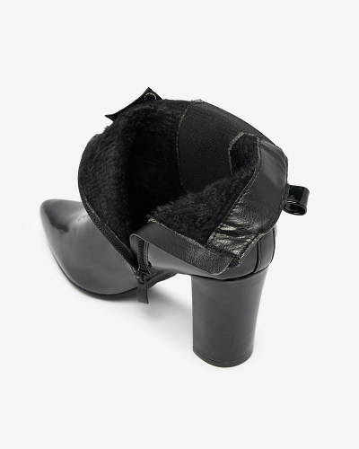 Royalfashion Čierne dámske čižmy Lady Jeny