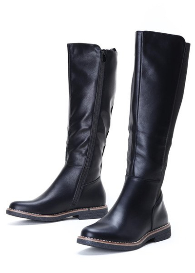 Czarne kozaki Gabriella- Obuwie