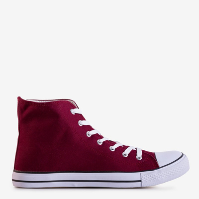 Maroon pánske vysoké tenisky Huliwer - Obuv