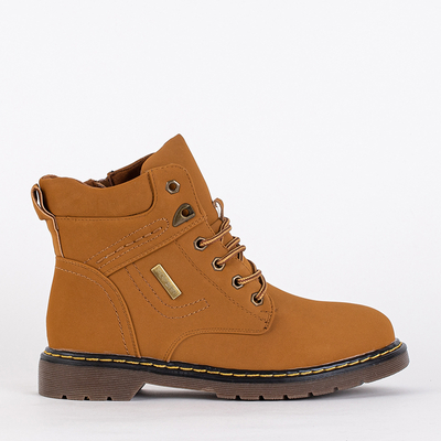 Svetlohnedé teplé dámske čižmy značky Kentiro - Shoes