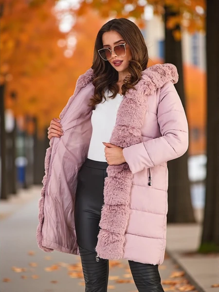 Royalfashion Dámska bunda s odopínateľnými rukávmi