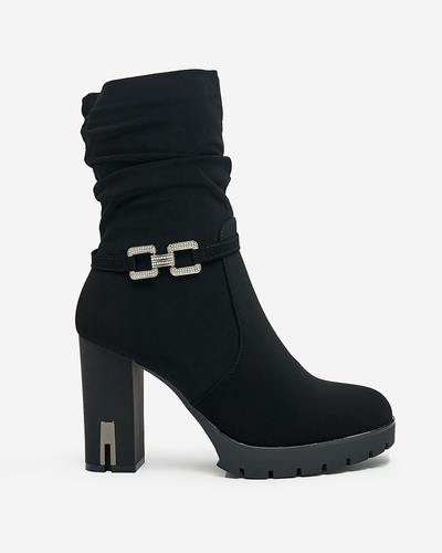 Royalfashion Dámske čižmy Teroleda so zdobeným podpätkom