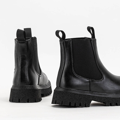 Čierne dámske vysoké čižmy Nurvi - Obuv