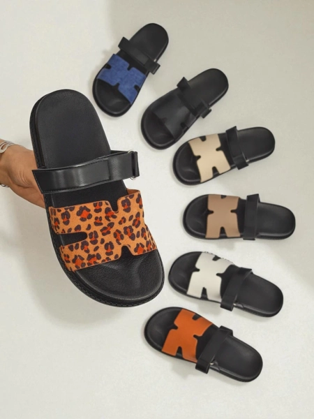 Royalfashion Dámske papuče z ekokože FlexiComfi