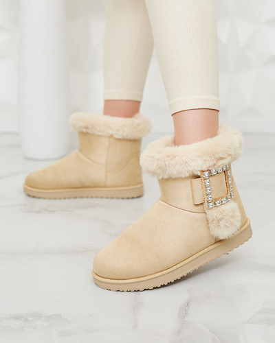 Royalfashion Dámske čižmy a'la snow boots s ornamentom Galaes