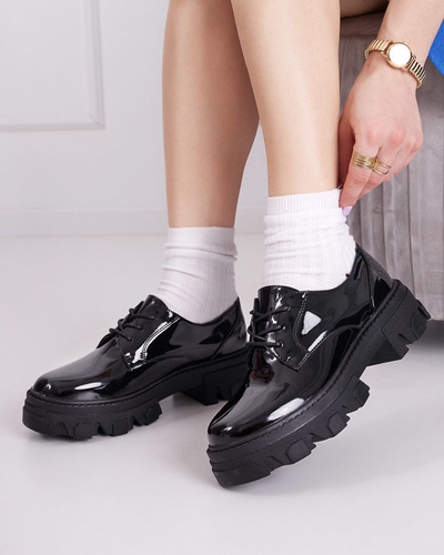 Dámske čierne lakované topánky Binotsi - Obuv