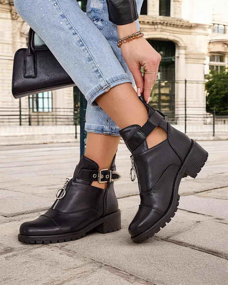 Royalfashion Dámske kotníkové topánky typu worker Komoves