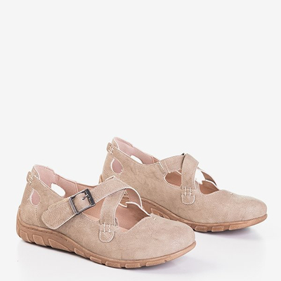 Hnedé dámske nízke topánky Perte - Obuv