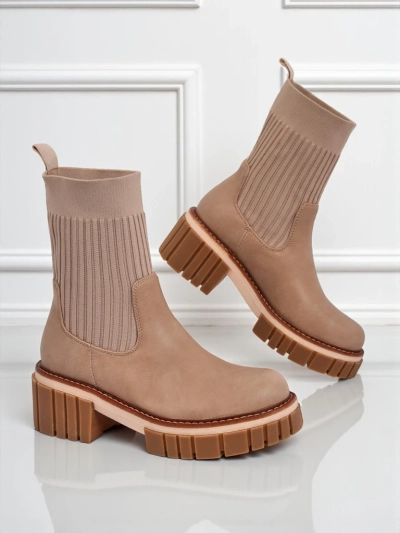 Ženski gležnarji s peto iz ekološkega usnja Ivy Storm