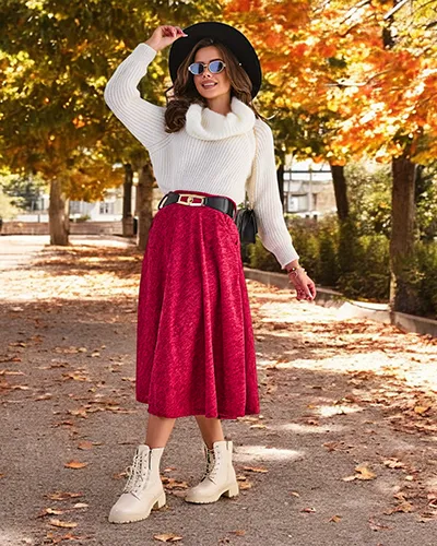 Royalfashion Ženská midi sukňa