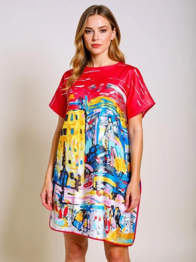Obleka Pareo Callista od Royalfashion – barvita, univerzalna, do kolen