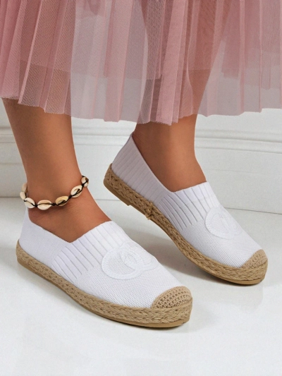 Ženski espadrile Calista Biancha – bele, ploske iz eko semiša, italijanski stil