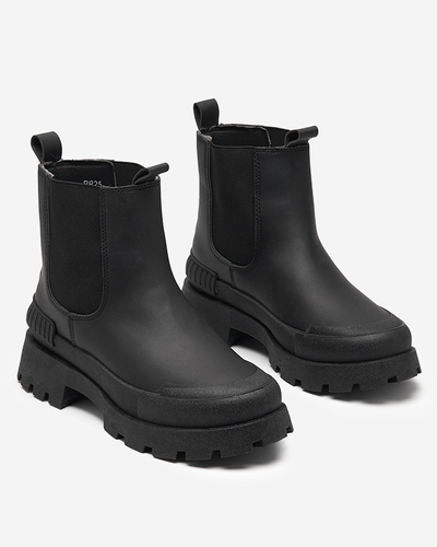 Čierne dámske nazúvacie čižmy Sisepi- Footwear