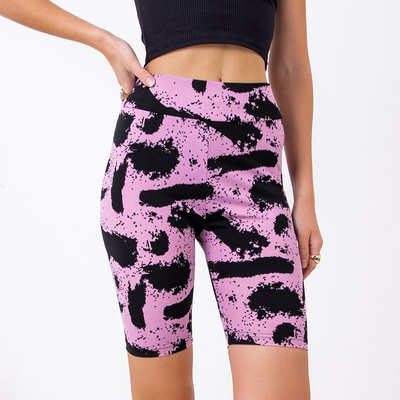 Fialové a čierne dámske cyklistické topánky - Oblečenie