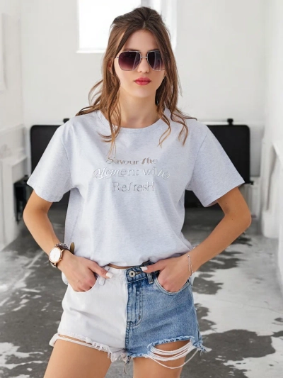 Royalfashion Dámske bavlnené tričko Užite si okamih s Refresh