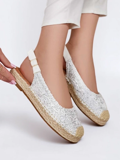 Royalfashion Dámske espadrilky s ozdobnou výšivkou