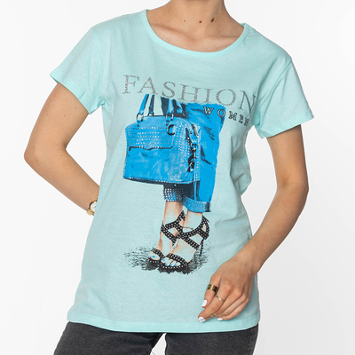 Mätové dámske tričko s potlačou FASHION-Clothing