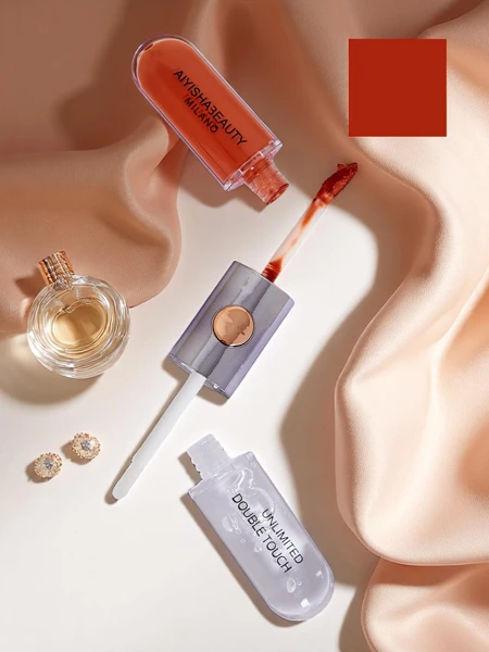 2-v-1 rúž a priesvitný lesk na pery Carrot Gold