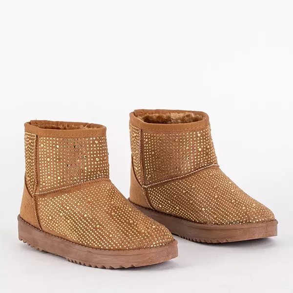 OUTLET Dámske snehule s ťavou kubickou zirkónou Rudis - Obuv