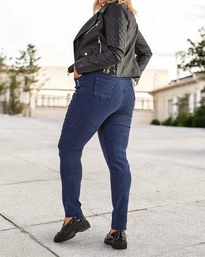 Royalfashion Dámske treggings nohavice pre veľké veľkosti