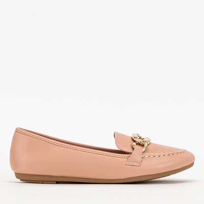 Ružové dámske mokasíny z ekokože Zolli- Shoes