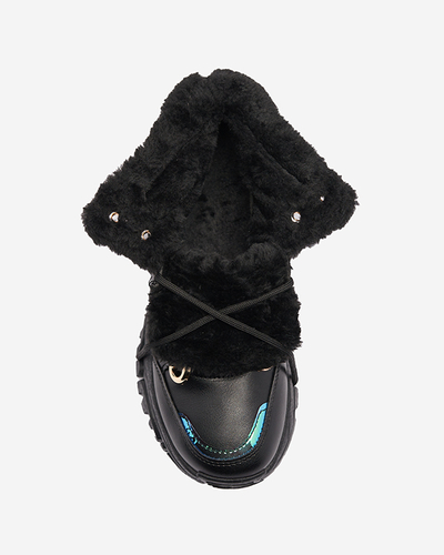 Čierna dámska zateplená športová obuv Nepolle- Obuv