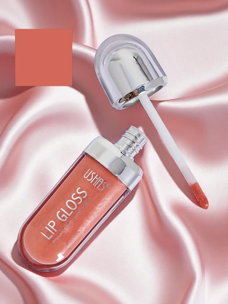 USHAS Lesk na pery s trblietkami farba Ružová