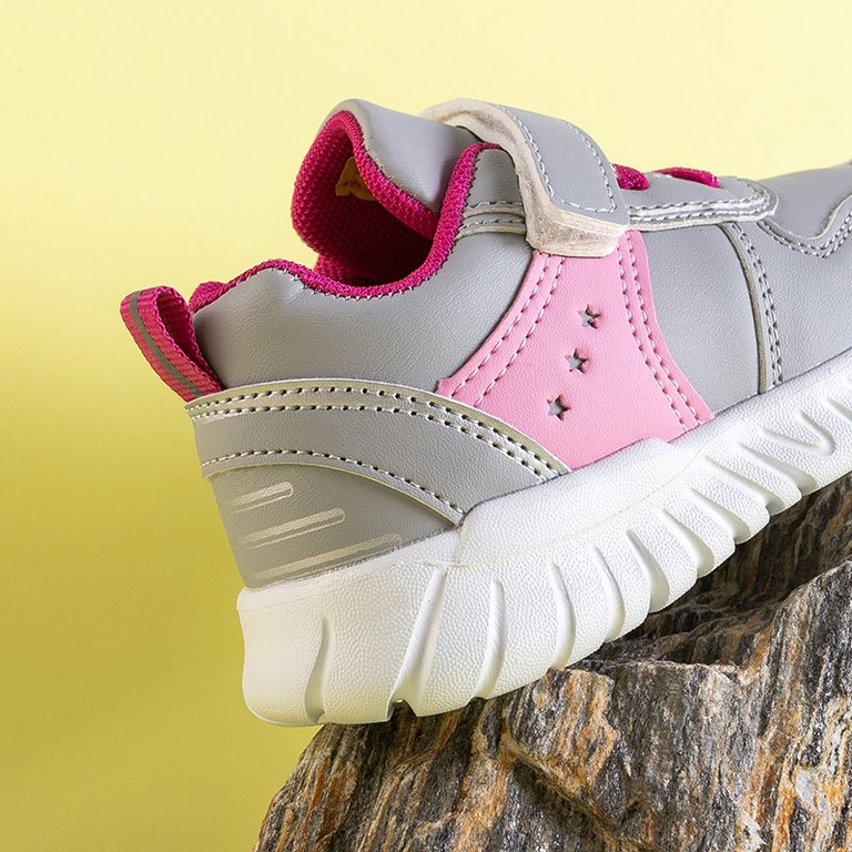 Sebille šedá detská športová obuv - topánky