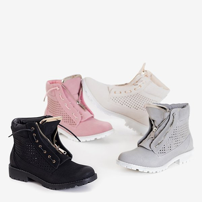 OUTLET Ružové dámske ažurové trapasy Ice Love - Obuv