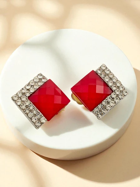 Royalfashion dámske klipové náušnice z kryštálu a zirkónu