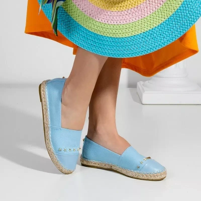 Modré dámske espadrilky s hviezdami Fraus - Obuv