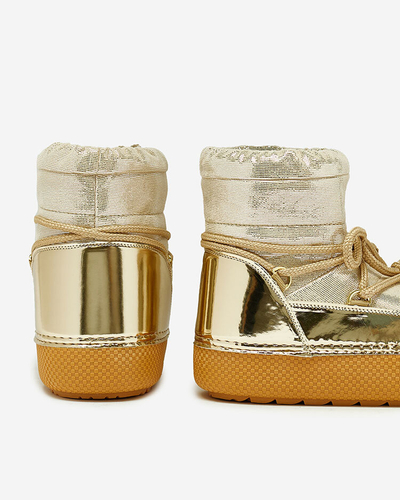 Royalfashion Dámske zlaté šnurovacie snehulky Yevnoie