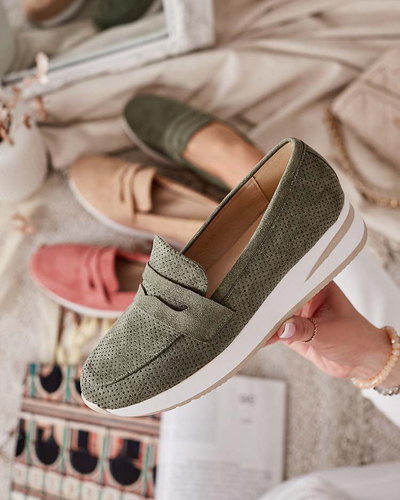 Royalfashion Dámske mokasíny na nízkom podpätku Sirn