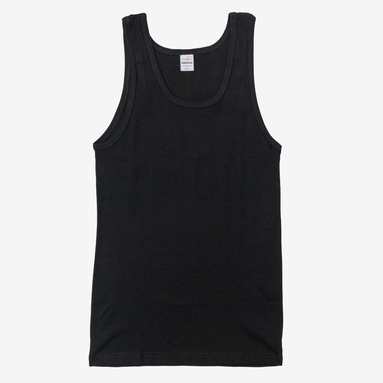 Čierne pánske tričko bez rukávov - oblečenie