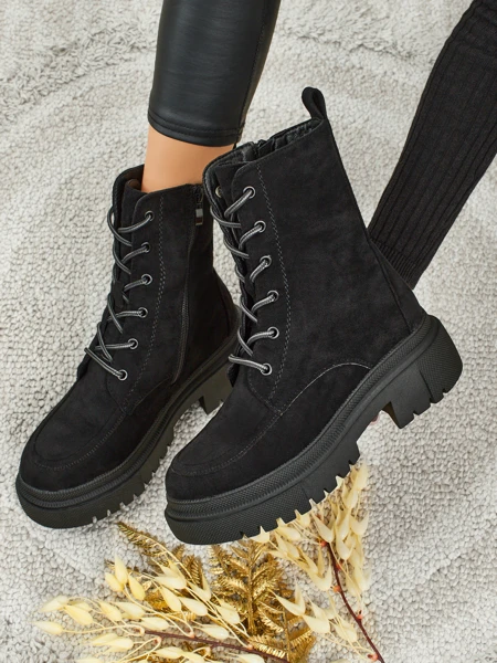 Ženski delavski škornji Velisse iz eko-semiša