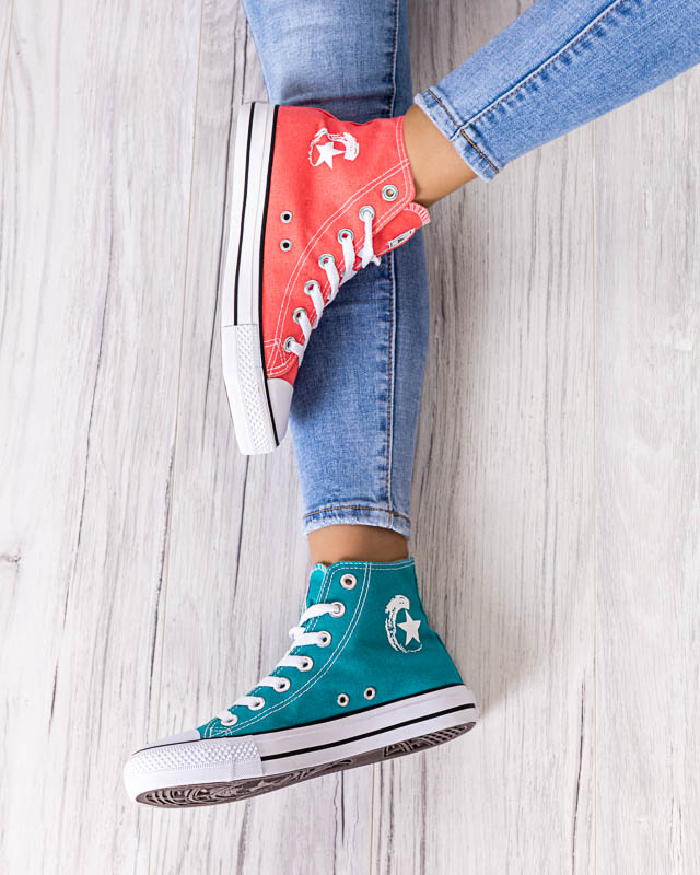 Dámske vysoké koralové tenisky Garet - Obuv