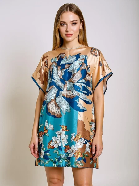 Sukienka Pareo Kalista Royalfashion – večbarvna, lahka tkanina, univerzalna