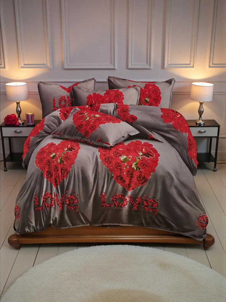 Royalfashion Vzorčasta posteljnina 160x200 komplet 4-DELNI